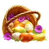 lady fruits 10 easter basket symbol
