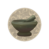 lady of the moon mortar and pestle symbol