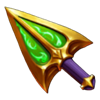 lava balls gold spear tip symbol