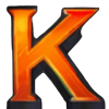 lava balls orange k symbol