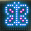 led night show butterfly symbol