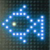 led night show fish symbol