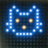 led night show kitty symbol