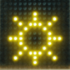 led night show sun symbol