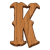 legendary lawman cash em all wooden k symbol