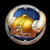 legendary vikings gold helmet symbol