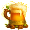 leprechauns loot wooden beer mug symbol