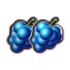 lightning coins hold and spin blue grapes symbol