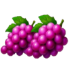 lightning juicy coins grape symbol