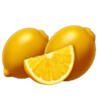 lightning juicy coins lemon symbol