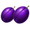 lightning juicy coins plum symbol