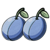 little devil coins blue plums symbol