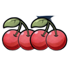 little devil coins red cherries symbol
