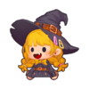 little witch fortune chibi witch symbol