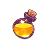 little witch fortune yellow potion symbol