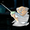 love lab scientist with syringe symbol