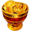 lucky crown hold and win coins symbol