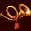 lucky crown spins tromphet symbol