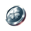 lucky destiny silver coin symbol