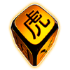 lucky dice 1 yellow symbol