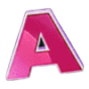 lucky dumbbells letter a symbol