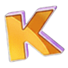 lucky dumbbells letter k symbol