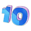lucky dumbbells number 10 symbol