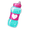 lucky dumbbells water bottle symbol