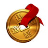 lucky fortune door wild gold ribbon coin symbol