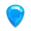 lucky fortune tree blue gem symbol