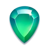lucky fortune tree green gem symbol