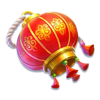lucky fortune tree red lantern symbol