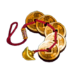 lucky golden dice coins symbol