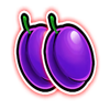 lucky hot coins plums symbol