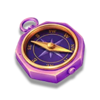 lucky macaw purple compass symbol