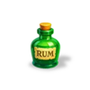 lucky macaw rum bottle symbol