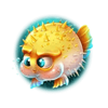 lucky reefs pufferfish symbol