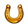 lucky sakura cat horseshoe symbol