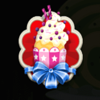 lucky sweets pink cupcake symbol