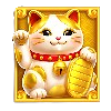 lucky tiger gold cat symbol