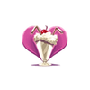 lucky valentine milkshake symbol