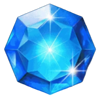 luxury blast blue gem symbol
