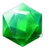 luxury blast green gem symbol