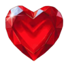 luxury blast heart gem symbol