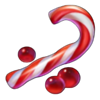 mad hit ho ho hot pudding candy cane symbol