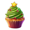 mad hit ho ho hot pudding christmas cupcake symbol