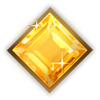 magic crystals yellow gem symbol