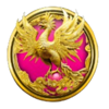 magic pearl gold bird symbol