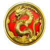 magic pearl gold dragon symbol