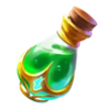magic treasures green potion symbol